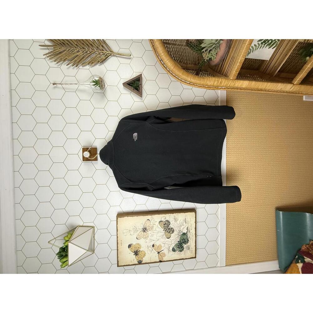 The North Face Black Lavender Logo Fleece Zip Jacket - Size - Small - Picture 4 of 7
